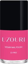 Uzouri - Nagellak - Vegan - 22-FREE - Flamingo Pink - 12 ml