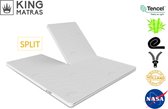 King - Split - Topper - Classic - Nasa - Traagschuim - Visco - 190 x 220cm - 7cm