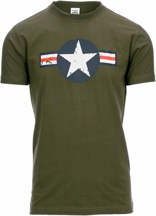 Legergroen USAF logo t-shirt voor heren - Vintage kleding - Wereldoorlog  kleding 2XL | bol.com