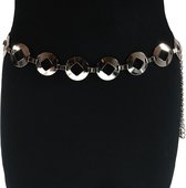 Beautiful On You - Luxe Chain Belt -Taille Riem - Heupketting - Chainbelt - Innerspace - Zilver - 108 cm