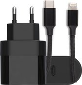 Quick Charge USB-C stekker met USB-C Lightning iPhone Oplader Kabel 2 Meter – geschikt voor Apple iPhone 13 – iPhone lader – iPhone 13 Pro – iPhone 13 Pro Max – iPhone 12 – 20W USB