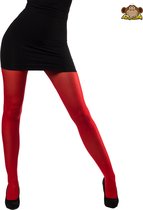 Partyxclusive Panty Dames Nylon Rood One-size