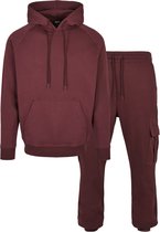Urban Classics Hoodie/trui -S- Blank Suit Pack Bordeaux rood/Zwart