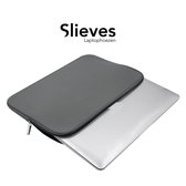 Slieves - Laptophoes - 14 inch - Laptop Sleeve - Schok Resistent - Neoprene - (Spat) Waterdicht - Grijs