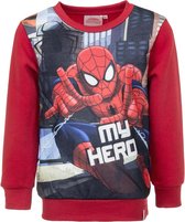 Marvel Spiderman Sweater - Rood - Maat 92/98 (94 cm - 3 jaar)