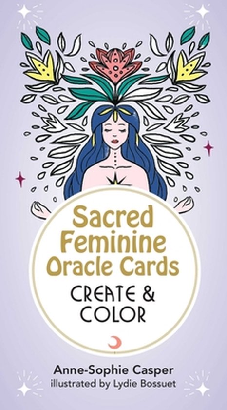 Afbeelding van het spel Sacred Feminine Oracle Cards: Create and Color: 33 Customizable Cards and Step-By-Step Guidebook for Channeling the Divine