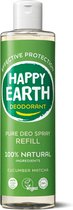 Happy Earth Pure Deodorant Spray Navulling Cucumber Matcha 300 ml - 100% natuurlijk