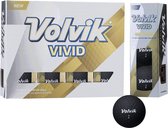 Volvik - Vivid golfbal - 12 pack - Zwart