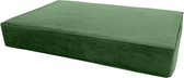 Madison orthopedisch kussen Velvet groen 80 x 55 x 12 cm