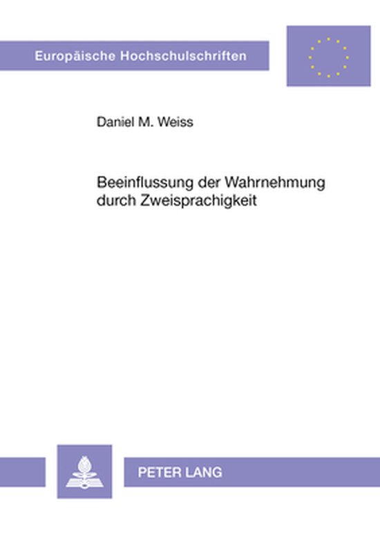 Beeinflussung der Wahrnehmung durch Zweisprachigkeit - cover