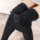 Fancylegs - Mellow Legging Dames - Gevoerd - Fleece - Warme legging voor buiten - Zwart One Size