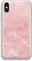 CaseCompany® - iPhone X hoesje - Roze marmer - Soft Case / Cover - Bescherming aan alle Kanten - Zijkanten Transparant - Bescherming Over de Schermrand - Back Cover