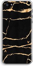 Case Company® - iPhone 5 / 5S / SE (2016) hoesje - Gouden marmer - Soft Case / Cover - Bescherming aan alle Kanten - Zijkanten Transparant - Bescherming Over de Schermrand - Back Cover