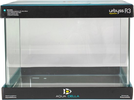Aqua Della - Aquarium - Vissen - Urbyss R3 30l - 40x26x30cm - 1st