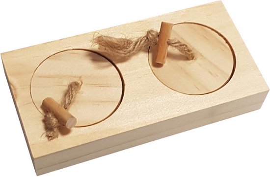 Duvo+ Houten Sniffle `n Snack Puzzle Cas - Speelgoed - 12x6x2.5 cm