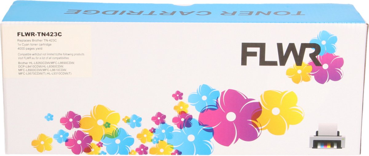 FLWR - Toner / TN-423 / Cyaan - geschikt voor Brother