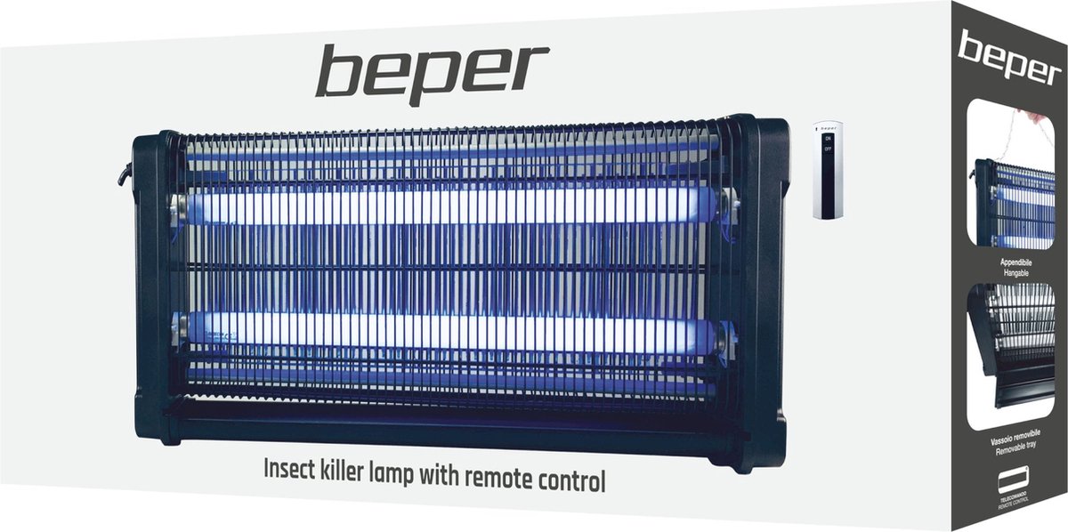 BEPER P206VEN640 Ventilateur de plafond avec éclairage LED, 40W, 3