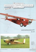 bouwplaat, modelbouw in karton; Vliegtuig Messerschmitt M 17, schaal 1/24