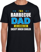 Barbecue dad like normal except cooler cadeau t-shirt zwart - heren - hobby / vaderdag / cadeau shirts 2XL