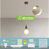 LEDatHOME – E27 Badkamer - Balkon hanglamp inclusief LED-lamp – Bruin