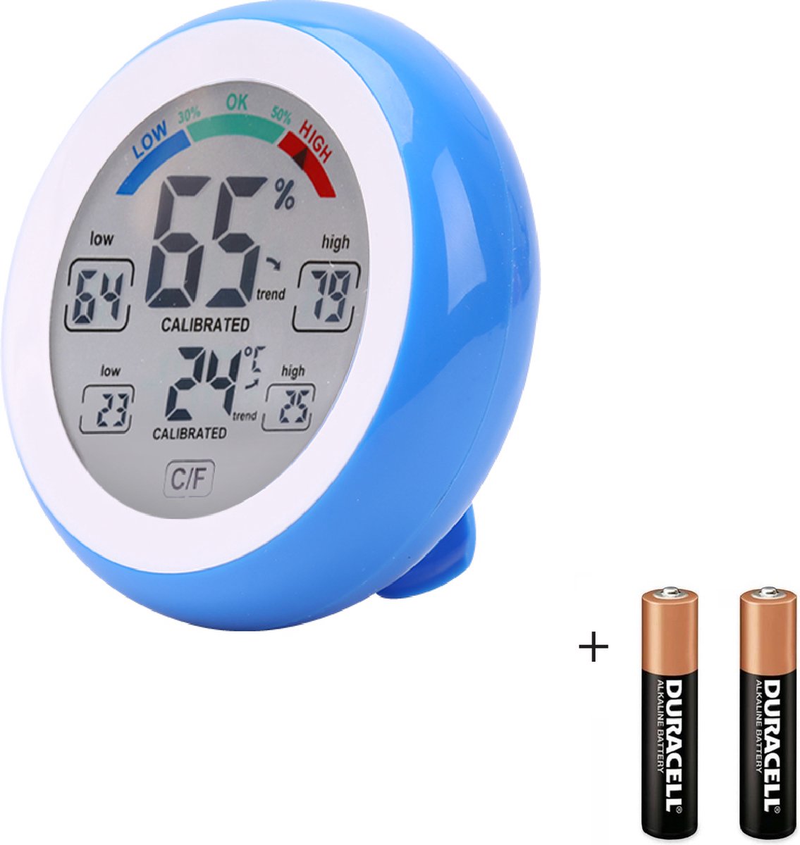 Tool Meister WS1 - Hygrometer & Temperatuurmeter - Weerstation - Kleur LCD - Touch screen - Binnen - Blauw