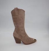 Laars - Dames - Beige -Maat 38 - Kunstsuede