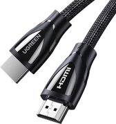 Ugreen HDMI kabel 2 meter - Ondersteund 8K Ultra HD - HDMI 2.1 - 48Gbps - 8k@60fps - Dynamisch HDR & eARC - Gevlochten kabel
