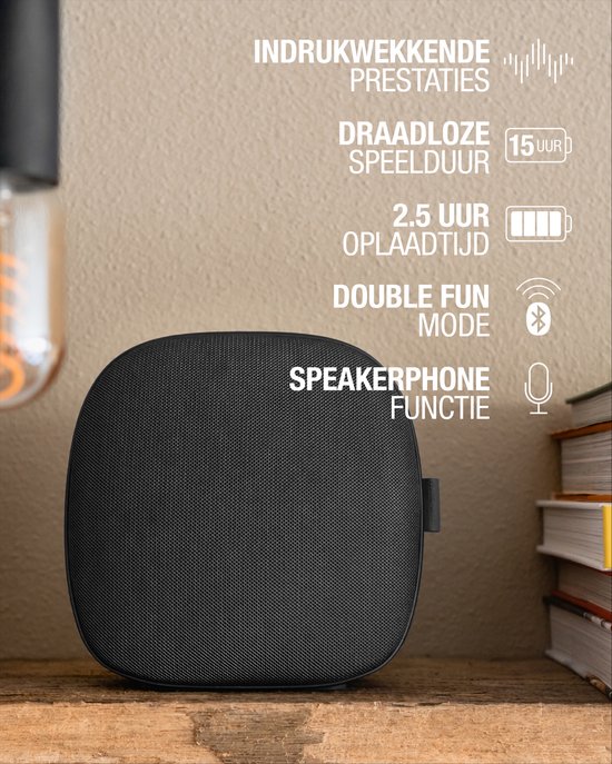 speaker - - Fresh -... bol Rebel - Bluetooth | - \'n speaker Grey Soul Storm Antraciet Draadloze