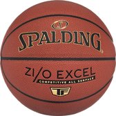 Spalding ZiO Excel In/Out Ball 76940Z, Unisex, Bruin, basketbal, maat: 7