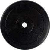 VirtuFit Rubberen gewicht - Halterschijf - 30 mm - 10 kg - Zwart