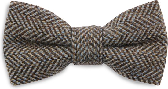 Sir Redman - strik - Kealan Tweed - bruin / lichtblauw / beige