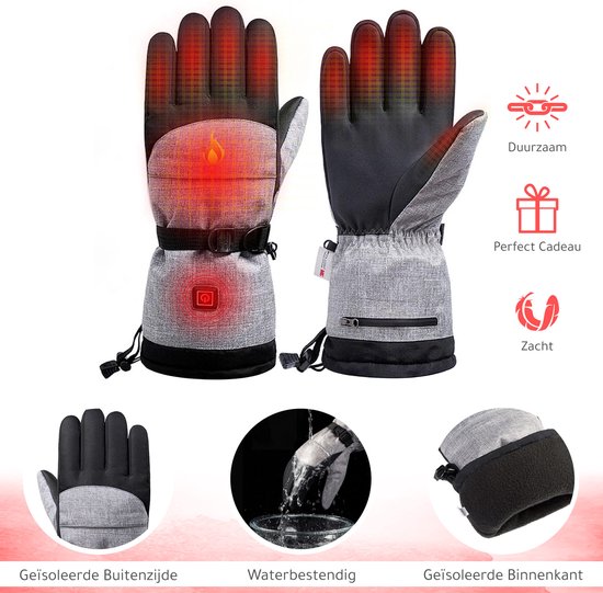 Boasty® Verwarmde handschoenen- Elektrische verwarming - Motorhandschoenen - Maat M/L - 4000 MAH-kerstcadeau