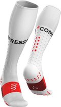 Compressport Full Socks Run - wit - maat 39-41