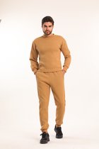 Amore Loungewear Set Heren / Broek & Sweatshirt / Camel / maat M