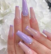 Press on nails / nagels | paars