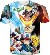 T-shirt Pikachu en Ash
