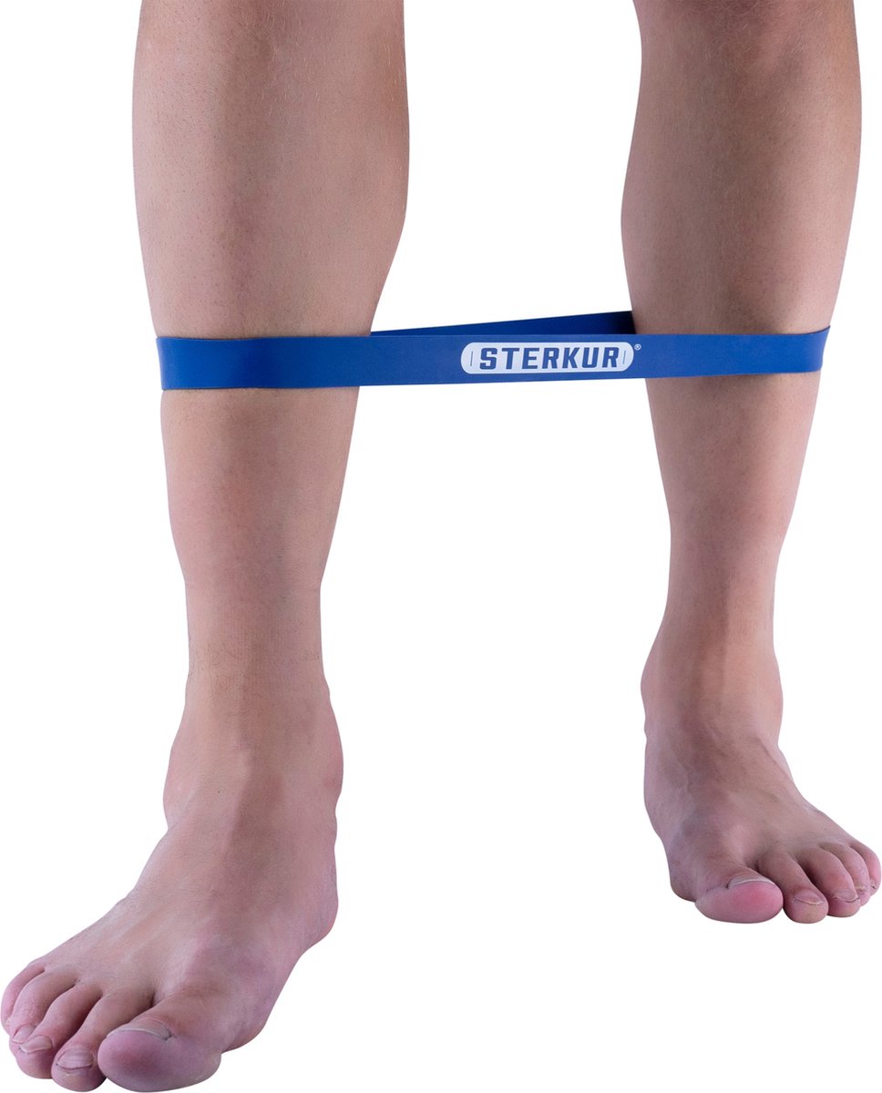Sterkur® stretchloop - extra zware weerstand blauw - Fitness elastiek ronde vorm