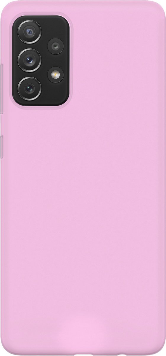 Ceezs Pantone siliconen hoesje geschikt voor Samsung Galaxy A72 - silicone Back cover in een unieke pantone kleur - roze