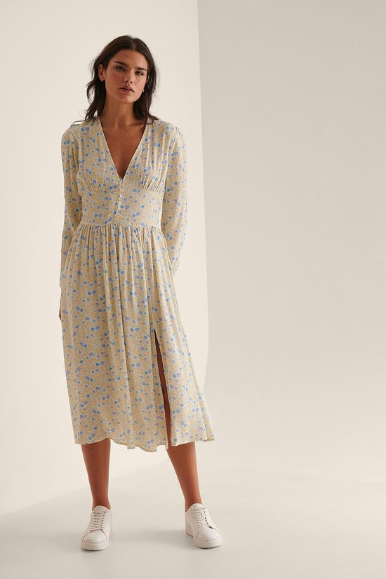 NA-KD Robe mi-longue pour femme avec fente sur le côté - EU 40