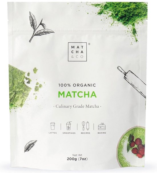 Matcha & Co - culinaire matcha thee uit Japan - matcha poeder - matcha thee - 100% organisch gecertificeerd - 100 gram