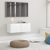 Decoways - Tv-meubel 80x30x30 cm spaanplaat hoogglans wit