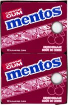 Mentos | Gum | Cherry Mint | Blister | 12 stuks