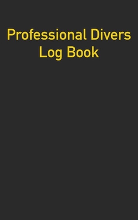 Professional Divers Log Book - cover