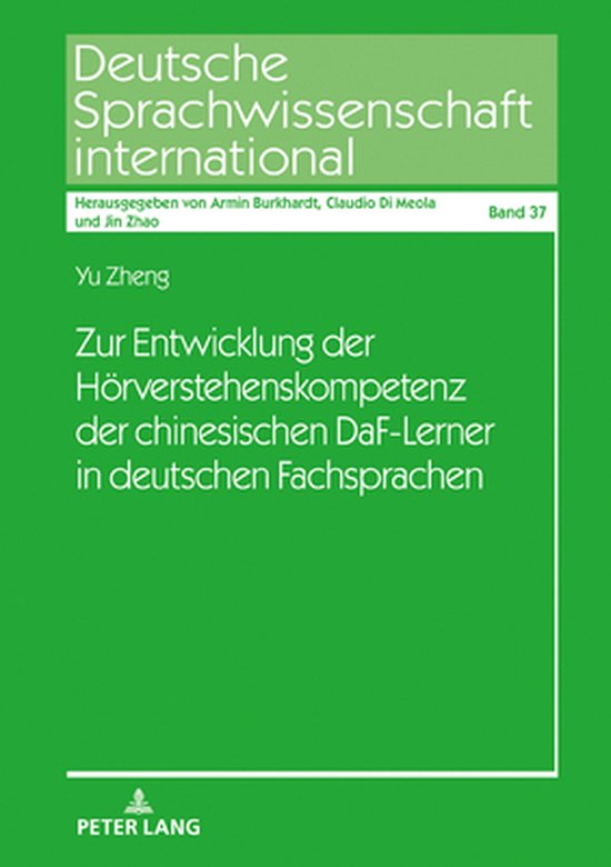 Deutsche Sprachwissenschaft international 37 - Zur Entwicklu ... - cover