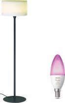 GG-spot Vloerlamp - Staande Lamp voor Binnen en Buiten - 168 cm - Dimbaar - IP56 Waterbestendigheid - Tuinverlichting - Buitenlamp - Incl. Philips Hue White & Color Ambiance E14
