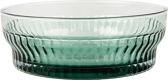 XLBoom Lima Schaal Medium - Rond - Glas - Lichtgroen - Ø 18 cm