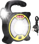 Frobin Schijnwerper l Oplaadbare Schijnwerper l Waterdichte Sschijnwerper l Werk Lamp l Op batterijen werkend zoeklicht l Oplaadbare l LED draagbare oplaadbare schijnwerper l Geel