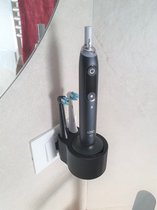 Oral-B iO Series 7 8 9 10 Elektrische Tandenborstelhouder- Opzetborstelhouder - kabelloos opladen - Badkamer accessoires - zonder boren - Zwart