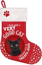 Plenty Gifts Kerstsok katten Black Cat