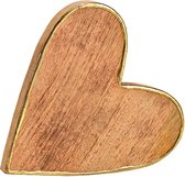 Love - Liefde - Valentijn - Hart - Mangohouten hart 20 x 20 cm